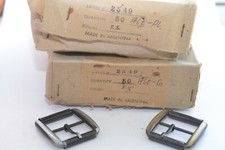 Gürtelschnalle Roll-Schnalle Buckle 35 mm, Antik Gold oder Antik Platin, 1980er