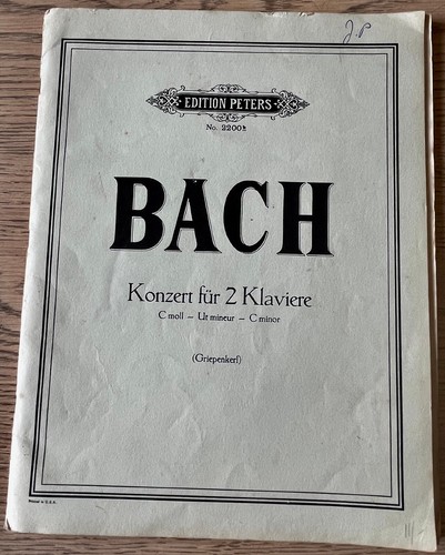 Bach konzert für klaviere - 2,