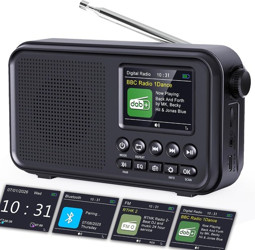 Tragbares dab radio ukw - tragbares, dab/dab+