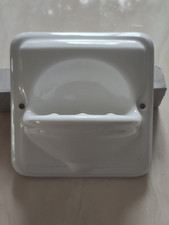 Kerami Seifenschale 18 x 18 cm weiß zum anschrauben oder kleben Retro Bad, Küche