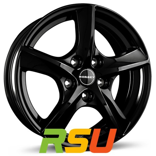 Borbet black glossy - tl,