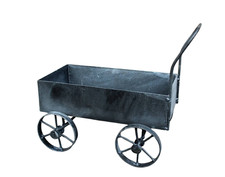 Deko pflanzkarre metall - deko,