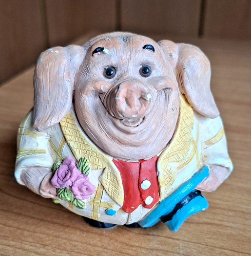 Dekofigur schwein kavalier mit - schwein,kavalier,