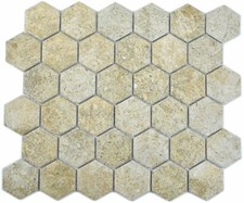 Keramikmosaik hexagon granit - keramikmosaik,