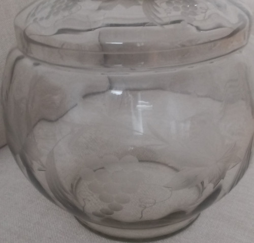 Glas bowle deckel - glas, 18