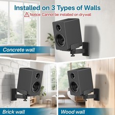 Doppelklemme Lautsprecher Wandhalterung 2 Packungen verstellbar für Klipsch fü