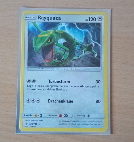 Pokémon tcg rayquaza - rayquaza, 106/145