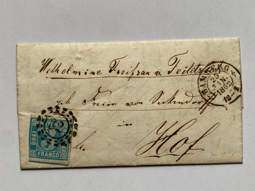 Nürnberg 1862 auf hof - hof,