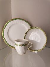 KPM BERLIN KAFFEE GEDECK 3 tlg. 1. Wahl DEKOR 24 KÖNIGIN VON HOLLAND GRÜN
