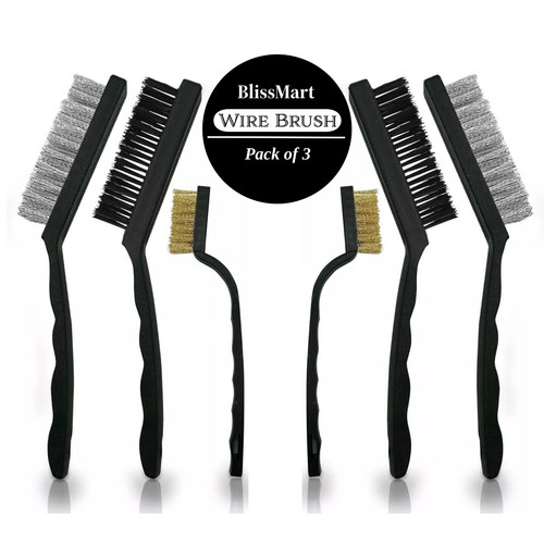 Drahtbürste 4er set stahl - drahtbürste,