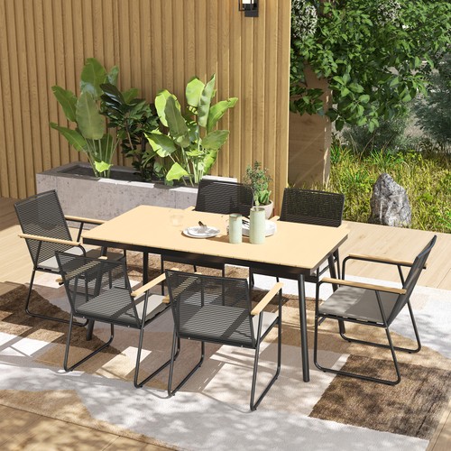 Outsunny sitzgruppe teilig - sitzgruppe, 7-teilig