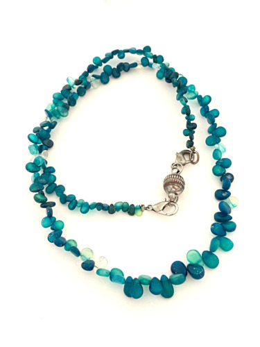 Kette welo feueropal blau - welo-feueropal,