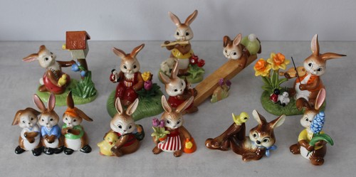 10x goebel hasen - hasen, figuren