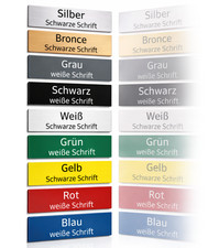 Briefkastenschild Türschild