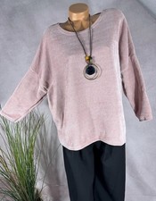 Damen Shirt Pulli Velours Samt