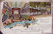 164145 AK GRUSS aus GÖRLITZ Litho 1902 Conzerthaus Bes.Aug. Schulze Verlag R. Fl