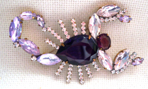 Strass brosche scorpion - brosche--,
