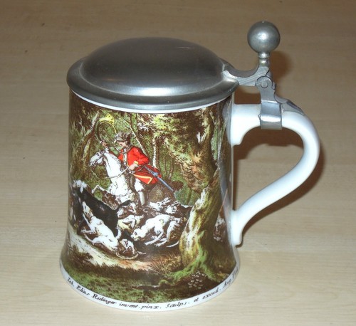 Kaiser bierkrug mit zinndeckel - kaiser,