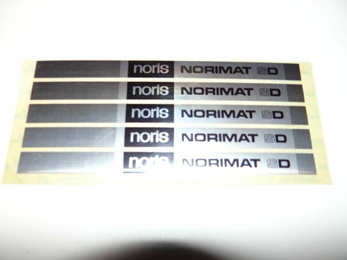 Typenschild für noris norimat - typenschild,