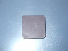 1 x seltene 8Mhz CPU Intel R80186 Keramik mit Gold Rückseite - Privatsammlung