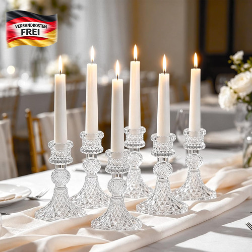 Kerzenhalter glas set - set, 6