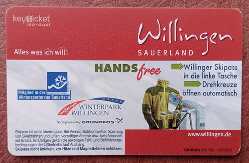 Eine tag liftkarte - 1,