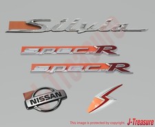 NISSAN SILVIA S15 Original Front & Side & Rear Emblem Badge 5er Set OEM