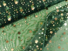 ORGANZA Stoff Weihnachten