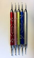 5x Spot Swirl Nailart Kugelpinsel Dotting Tool 10 verschieden Kugelgrößen Strass