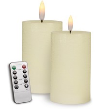 2er set led - echtwachs, kerzen