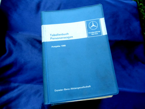 Mercedes benz tabellenbuch - mercedes,