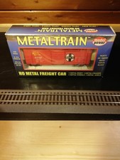 Model Power METAL TRAIN No. 2171 , 40' Metal Boxcar/ SF (ATSF)  #16471