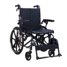 ByteTecpeak M4 Faltbarer Rollstuhl mit  Doppeltem Sitzpolster, Schockabsorbieren