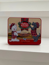 Scottish Highland Shortbread Bisquits Keks Dose Scottie Dogs Weihnachten Sammler