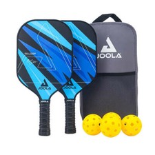 JOOLA Pickleball Set Ben Johns Blue Lightning 2 Schläger 4 Bälle Tasche