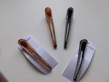 Bananenspange + glänzend verziert ++ schwarz oder bernsteinfarbig  ++ Nr. 1 ++