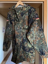 Original Bundeswehr BW Nässeschutz Regenjacke Flecktarn Feldjacke