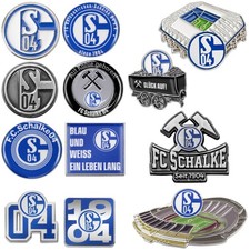 Anstecker FC Schalke 04 Pin Pins Signet Lore GlückAuf! Logo Schal Zeche S04