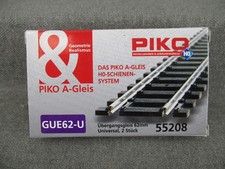 PIKO Spur H0 55208 A-Gleis Übergangsgleis 62mm 2 Stk. in OVP