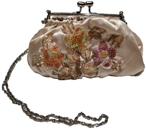 Abendtasche satin beige - abendtasche,