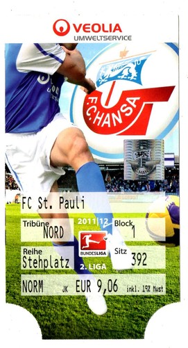 Ticket hansa rostock - ticket,