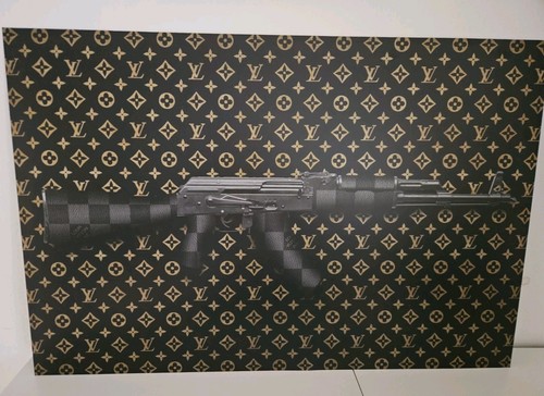 Wandbild waffe ak47 - wandbild, lv