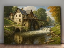 Historische Wassermühle im