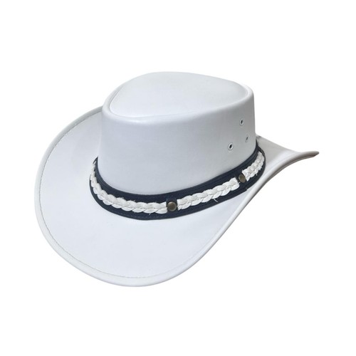 Cowboyhut weiß leder - cowboyhut:, western