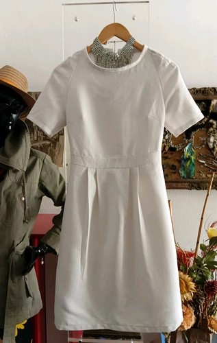 Kleid weiss handgrfertigt - kleid,