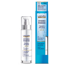 LACURA Hydro Power Tagespflege, Hyaluron-Booster, Duo-Hyaluron, LSF 15, 50 ml