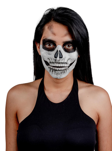 Schädel teilmaske zum - schädel,