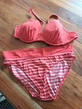 Bikini Set Korall gestreift, Größe 40, Marc O'Polo