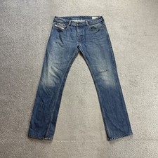 DIESEL Herren Jeans Hose ZATINY W32 L32 Regular Bootcut Wash 11702 Blau Denim