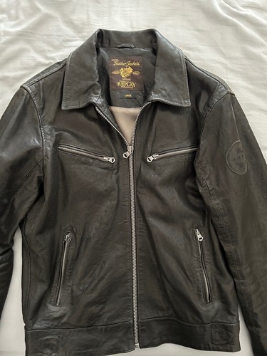 Replay biker leder - replay,